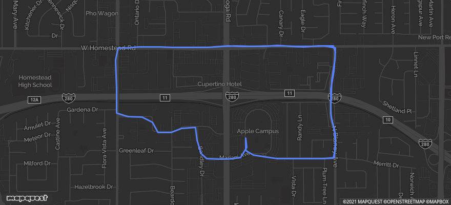 Mapped bicycle ride